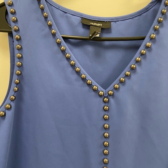 Alfani petite women’s studded blue tank size 10petite - Picture 3 of 7